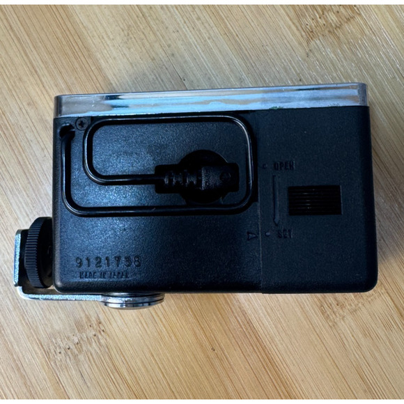 National Minitop Vintage Shoe Mount Flash Black Untested - Picture 8 of 12